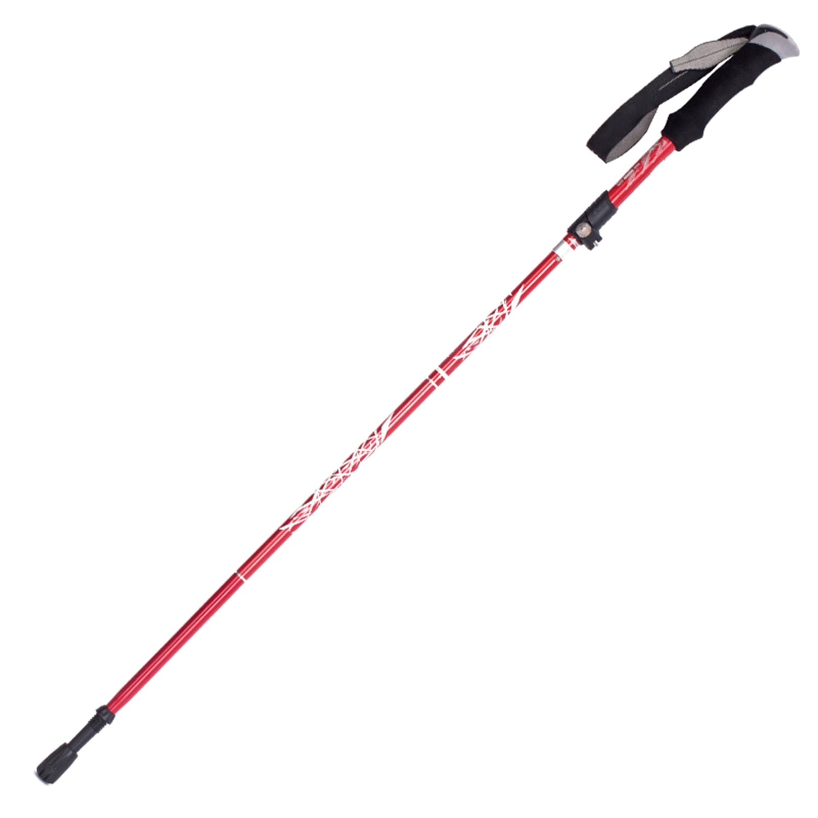 Auminum Alloy Ultralight Trekking Pole Anti Shock Hike Folding Stick